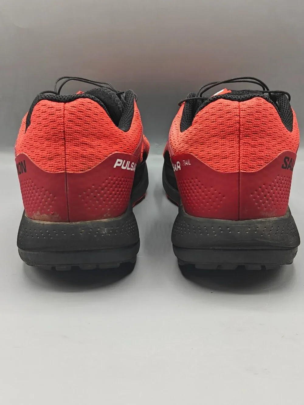 Salomon Pulsar Trail Running Shoes Red Black Sneakers 416029 Men's 11.5 US